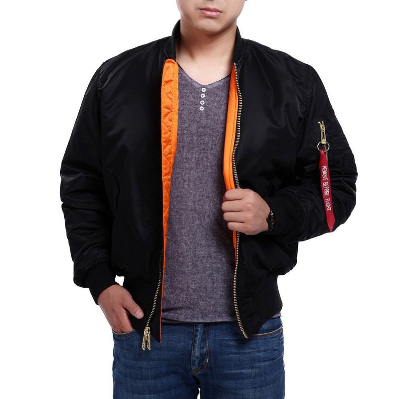 Seibertron Men's MA - 1 Bomber Flight Waterproof/Water Repellent Jacket - SeibertronApparel602201113536