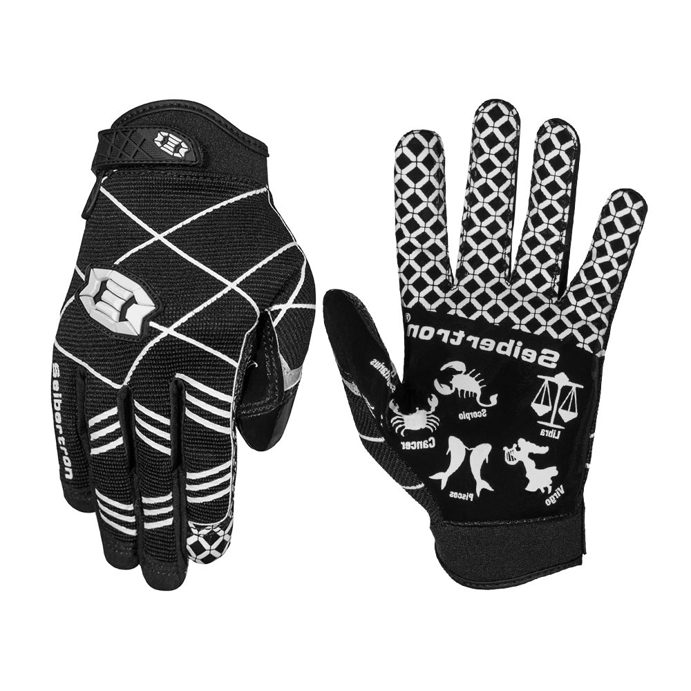 Guantes de fútbol Seibertron Pro 3.0 Twelve Constellations Elite Ultra-Stick para receptor deportivo, para jóvenes