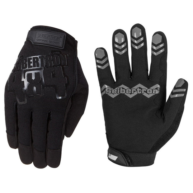 color:black | Seibertron black drive performance basketball training gloves white background main image