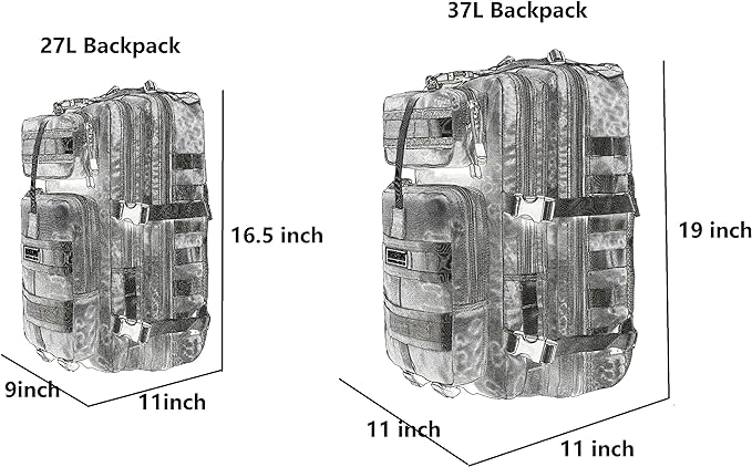Lightweight camping backpack offering large capacity for essential gear.
