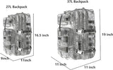 Lightweight camping backpack offering large capacity for essential gear.