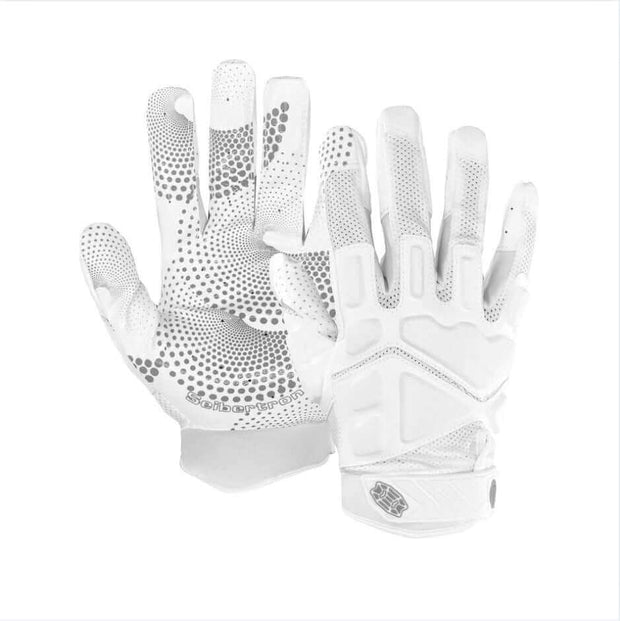 color:White | Seibertron G.A.R.G 2.0 football receiver gloves white background main image