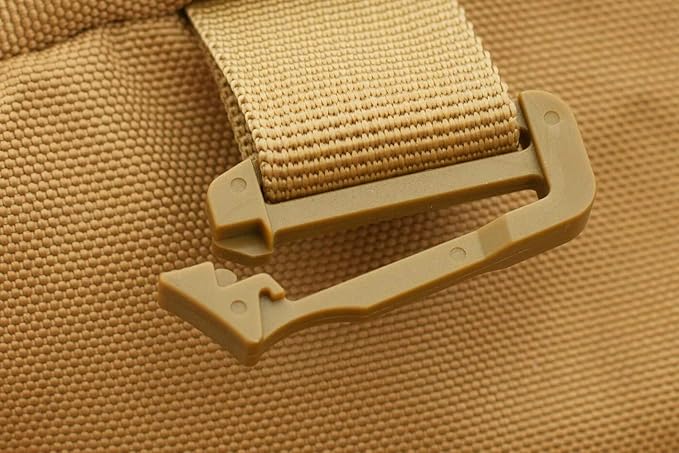 Backpack with durable zippers ensuring secure storage for hiking gear.
