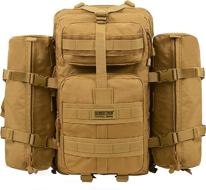 Men's adventure backpack perfect for hiking, camping, and trekking.