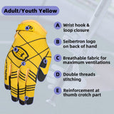 color:Yellow | Seibertron B-A-R PRO 2.0 baseball and softball batting gloves image 16
