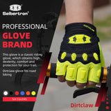 color:Fluorescent Yellow | Seibertron Dirtclaw fingerless motocross and off-road riding gloves image 26