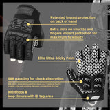 color:Black | Seibertron Lineman 2.0 half finger football lineman gloves image 04