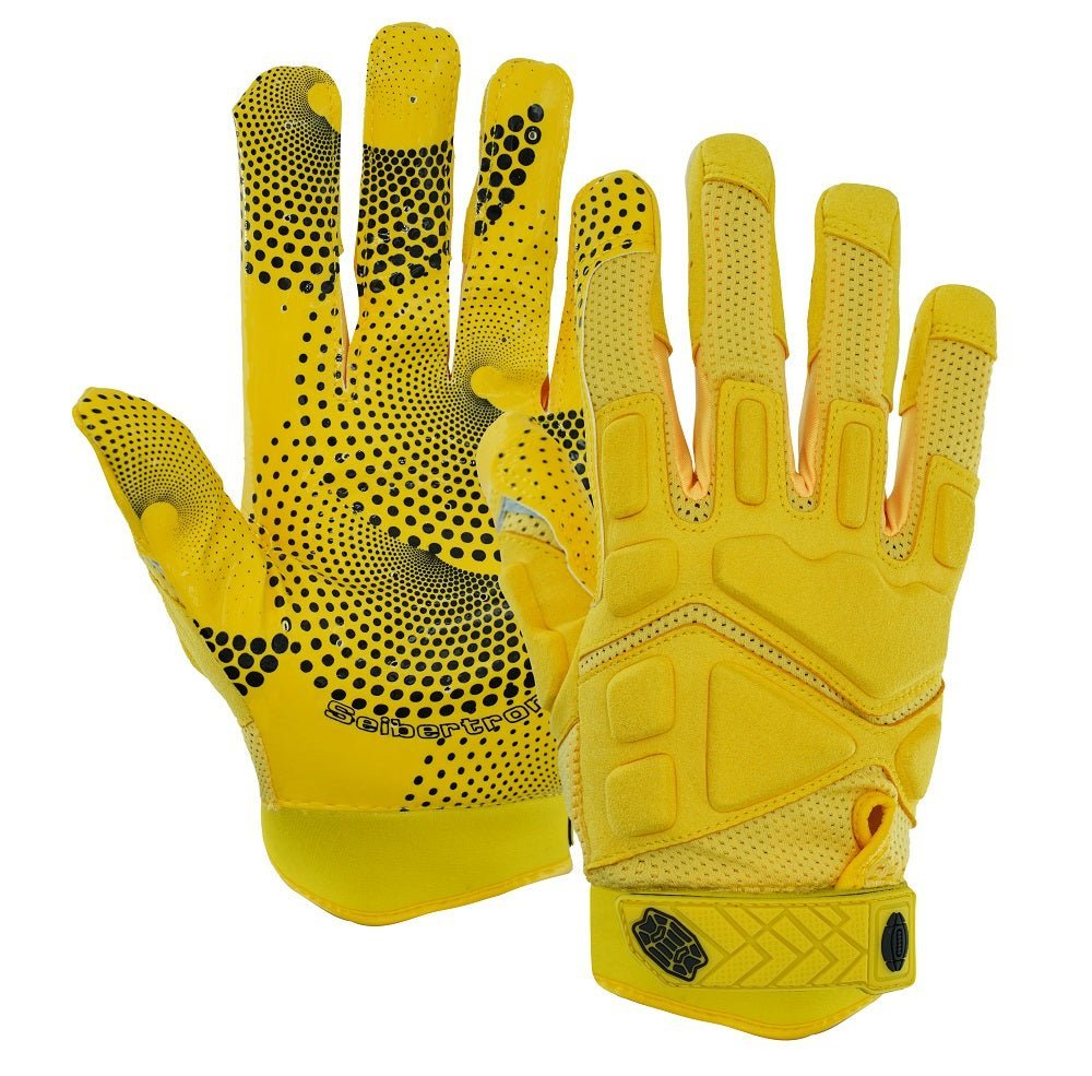 color:Yellow | Seibertron G.A.R.G 2.0 football receiver gloves white background main image