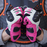 color:Pink | batch:sps4-scenes-20260716 | role:scene-01 | Seibertron SPS-4 winter rainproof motorcycle gloves pink riding scene 01