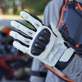 color:White | batch:sps4-scenes-20260716 | role:scene-05 | Seibertron SPS-4 winter rainproof motorcycle gloves white riding scene 05