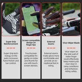 color:White | Seibertron SPS-10 breathable anti-slip touchscreen leather motorcycle gloves image 04