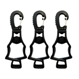 style:Black 2 Pieces | style:Black 3 Pieces | color:Black | Seibertron Work Glove Clips black original white background image