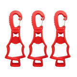 style:Red 2 Pieces | style:Red 3 Pieces | color:Red | Seibertron Work Glove Clips red original white background image