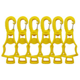 style:Yellow 4 Pieces | color:Yellow | Seibertron Work Glove Clips yellow original white background image