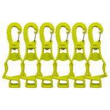 style:Fluorescent Yellow 4 Pieces | color:Fluorescent Yellow | Seibertron Work Glove Clips fluorescent yellow original white background image