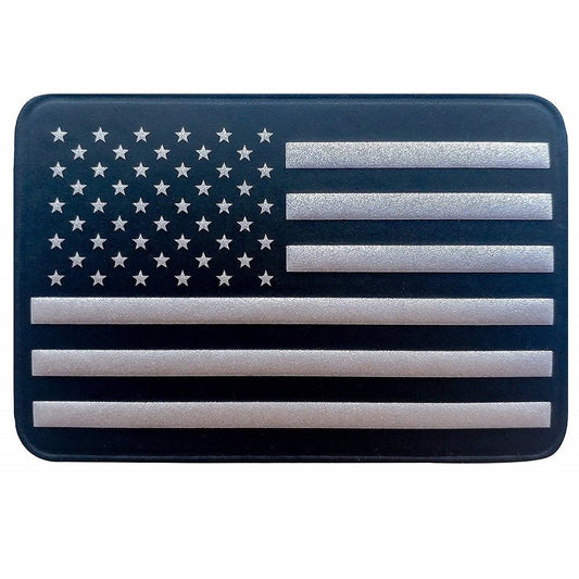 Seibertron Reflective Us Flag 2"x3" in The Dark Hook & Loop 3D PVC Patch, Perfect for Seibertron Helmet Backpack - SeibertronHome602201107368